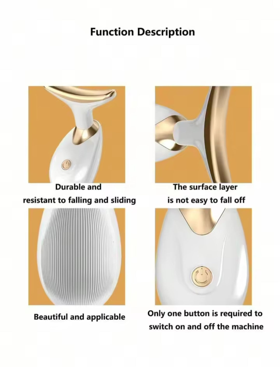 7 in 1 Face Massager Tool, Red Light Therapy for Face and Neck, Portable Face Lift Device, Neck Massager for Double Chin Reducer