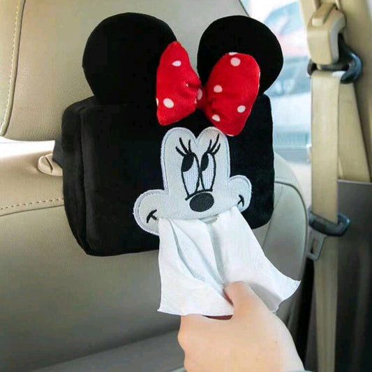 Disney 1Pc Cute Fashion Cartoon Plush Tissues Box Cover For Car Backseat, Rectangle Napkin Organizer Holder, Fits For Tissues, For Storage& Organization, Home Stuff, Table, Home Decorations, Home Organization And Storage, Room Decor Bedroom, Kitchen Acces