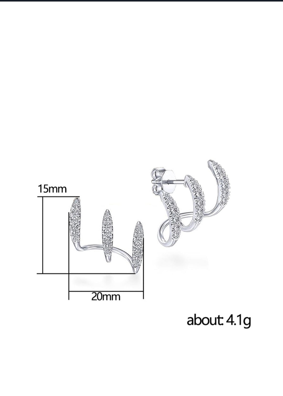 Silver earrings