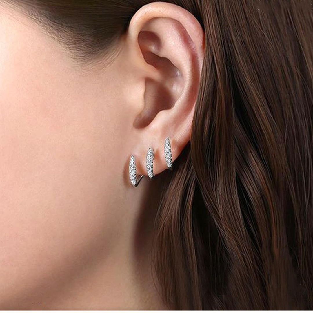 Silver earrings