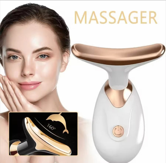 7 in 1 Face Massager Tool, Red Light Therapy for Face and Neck, Portable Face Lift Device, Neck Massager for Double Chin Reducer