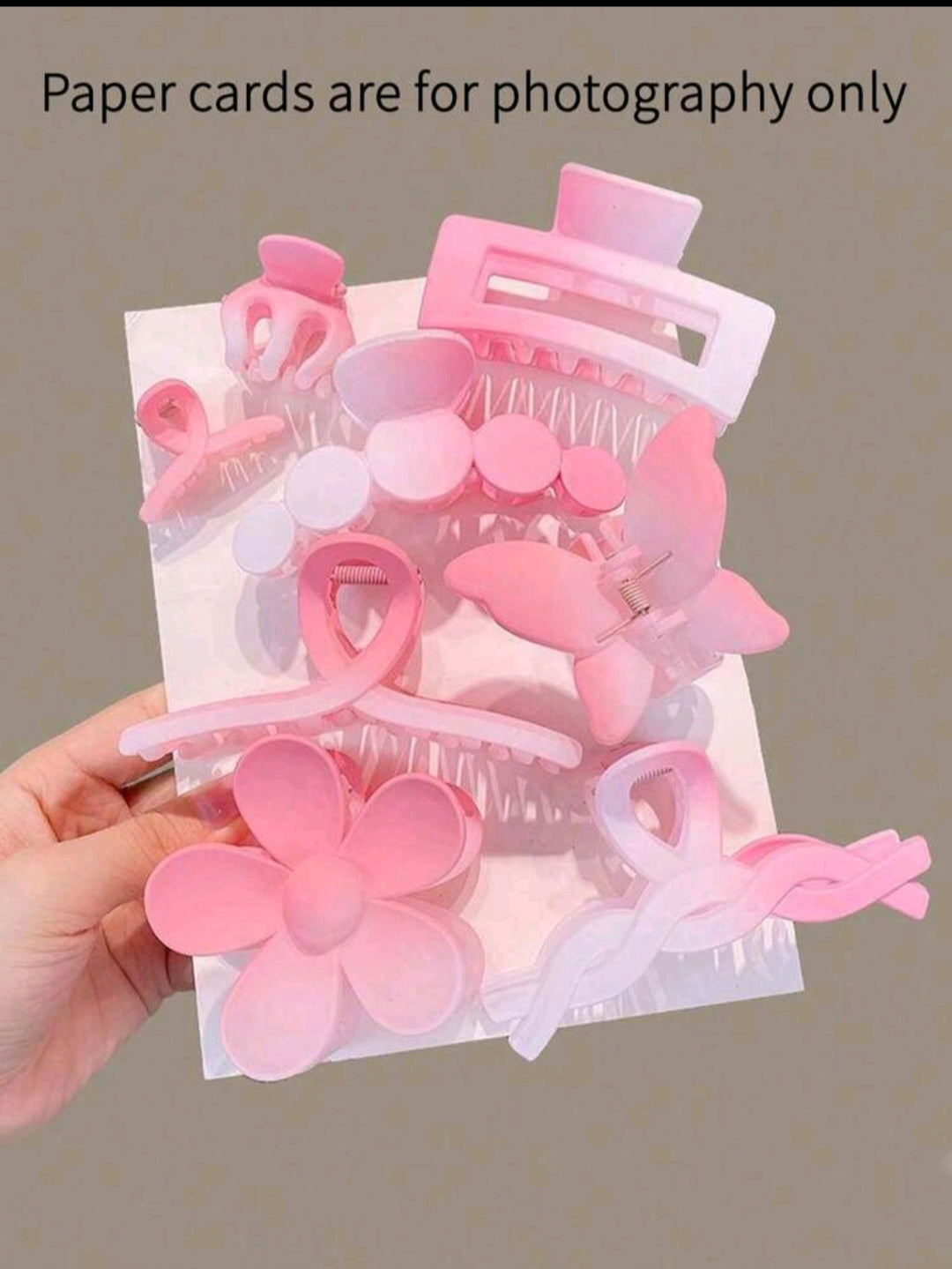 Pink Hair Clips, 6 Pack Cut Clips Hair Accessories for Women and Girls…