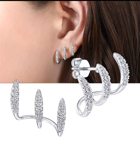 Silver earrings